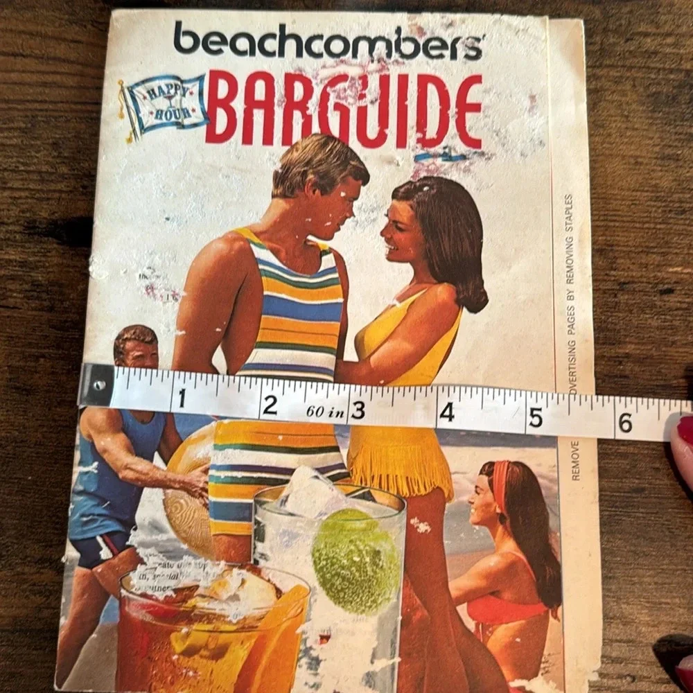 VINTAGE PAMPHLET BEACHCOMBERS BAR GUIDE COCKTAILS MANHATTAN GIMLET SCARLET OHARA